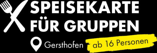 Speisekarte ab 16 Personen